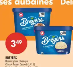 Pharmaprix BREYERS Classic Frozen Dessert offer
