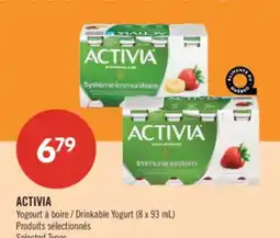 Pharmaprix ACTIVIA Drinkable Yogurt (8 x 93 mL) offer