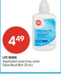 Pharmaprix LIFE BRAND Saline Nasal Mist offer