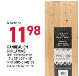 Matério PANNEAU EN PIN LAMINÉ offer