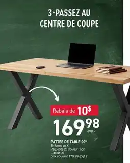 Matério PATTES DE TABLE 29 offer