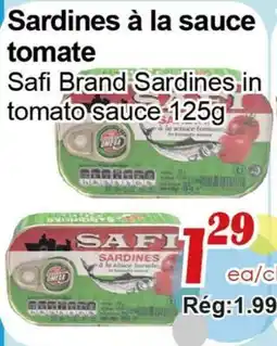Marche C&T Safi Brand Sardines in tomato sauce offer