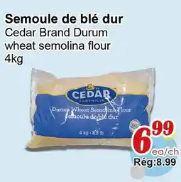 Marche C&T Cedar Brand Durum wheat semolina flour offer