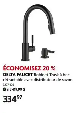 Home Hardware Robinet Trask à bec rétractable avec distributeur de savon offer