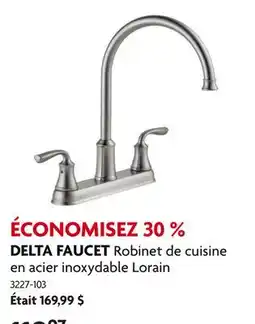 Home Hardware Robinet de cuisine en acier inoxydable Lorain offer