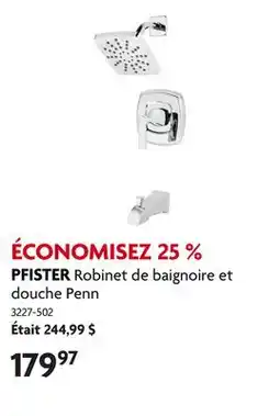 Home Hardware Robinet de baignoire et douche Penn offer