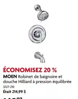 Home Hardware Robinet de baignoire et douche Hilliard à pression équilibrée offer