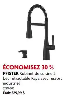 Home Hardware Robinet de cuisine à bec rétractable Raya avec ressort industriel offer