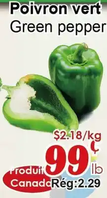 Marche C&T Green pepper offer