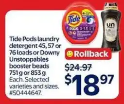 Walmart Tide Pods or Downy Unstoppables offer