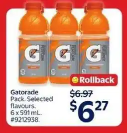 Walmart Gatorade Pack offer