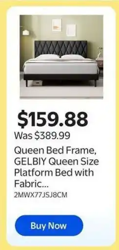 Walmart Queen Bed Frame offer