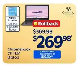 Walmart Chromebook 311 11.6 laptop offer