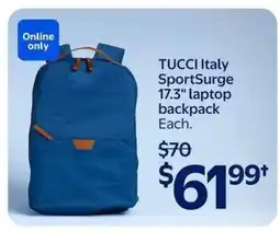 Walmart TUCCI Italy SportSurge 17.3 laptop backpack offer