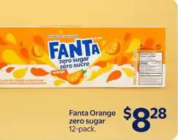 Walmart Fanta Orange zero sugar 12-pack offer