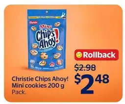 Walmart Christie Chips Ahoy! Mini cookies 200 g Pack offer