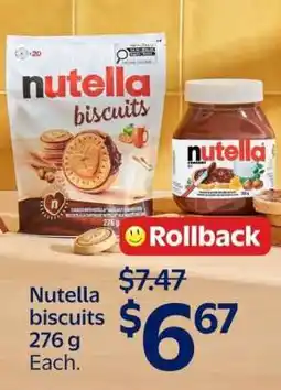 Walmart NUTELLA BISCUITS offer