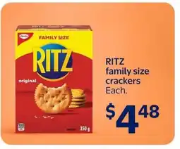 Walmart Ritz Family Size Crackers offer