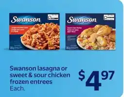 Walmart Swanson Lasagna or Sweet & Sour Chicken Frozen Entrees offer