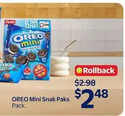 Walmart Oreo Mini Snak Paks offer