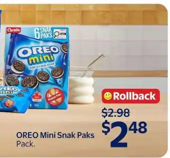 Walmart Oreo Mini Snak Paks offer