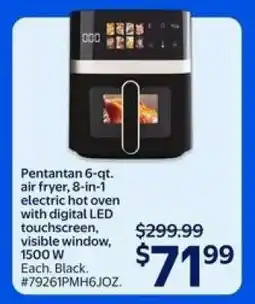 Walmart Pentantan 6-qt. air fryer offer
