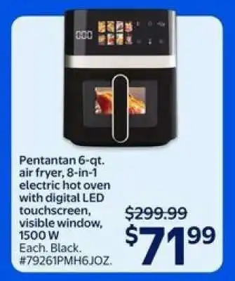Walmart Pentantan 6-qt. air fryer offer