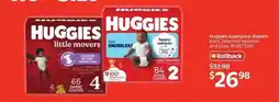 Walmart Huggies Superpack Diapers offer