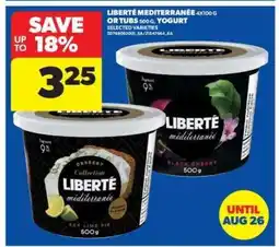 Real Canadian Superstore LIBERTÉ MÉDITERRANÉE YOGURT offer