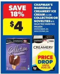 Real Canadian Superstore CHAPMAN'S Markdale Creamery Ice Cream offer