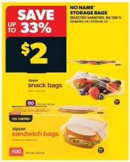 Real Canadian Superstore No Name Storage Bags offer