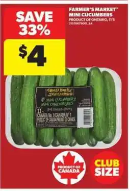 Real Canadian Superstore FARMER'S MARKET MINI CUCUMBERS offer