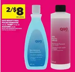 Real Canadian Superstore QUO BEAUTY NAIL POLISH REMOVER offer