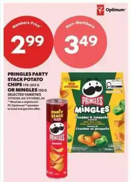 Real Canadian Superstore Pringles Party Stack Potato Chips or Mingles offer