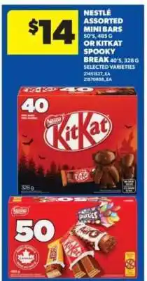 Real Canadian Superstore Nestlé Assorted Mini Bars or KitKat Spooky Break offer