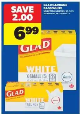 Real Canadian Superstore GLAD Garbage Bags White offer