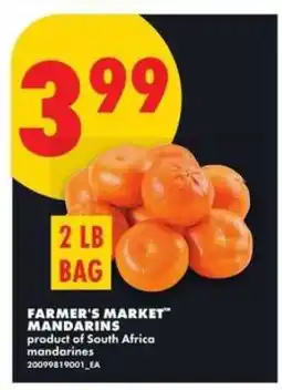 No Frills FARMER'S MARKET MANDARINS offer