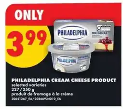 No Frills PHILADELPHIA CREAM CHEESE PRODUCT offer