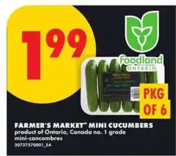 No Frills FARMER'S MARKET MINI CUCUMBERS offer