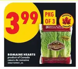 No Frills ROMAINE HEARTS offer