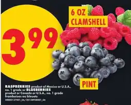 No Frills Raspberries or Blueberries offer