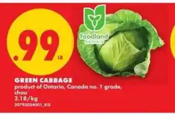 No Frills GREEN CABBAGE offer