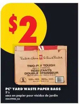 No Frills PC YARD WASTE PAPER BAGS offer