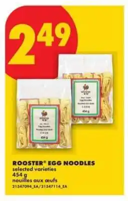 No Frills ROOSTER EGG NOODLES offer