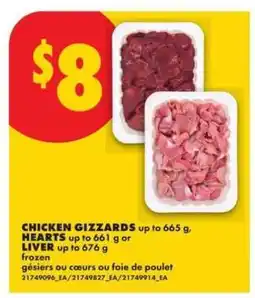 No Frills CHICKEN GIZZARDS, HEARTS, LIVER offer