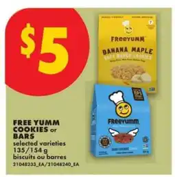 No Frills FREE YUMM COOKIES or BARS offer
