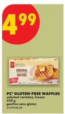 No Frills PC Gluten-Free Waffles offer