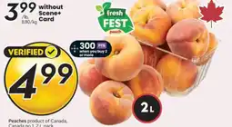 Sobeys Peaches offer