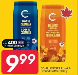 Sobeys Compliments roast & ground coffee offer