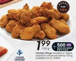 Sobeys Chicken Wings breaded or naked, sauced or unsauced offer